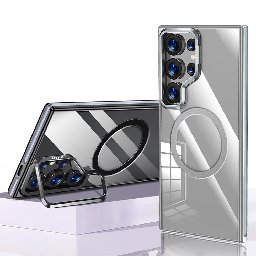 Wlons Galaxy S25 Ultra M-safe Şarj Özellikli Standlı Efsane Telefon Kılıfı Wlons Galaxy S25 Ultra M-safe Şarj Özellikli Standlı Efsane Telefon Kılıfı